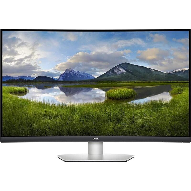 Монiтор Dell 31.5" S3221QS (210-AXLH) VA Silver Curved