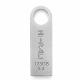 Флеш-накопитель USB3.0 128GB Hi-Rali Shuttle Series Silver (HI-128GB3SHSL)