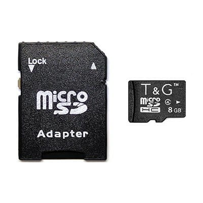 Карта памяти MicroSDHC   8GB Class 4 T&G + SD-adapter (TG-8GBSDCL4-01)