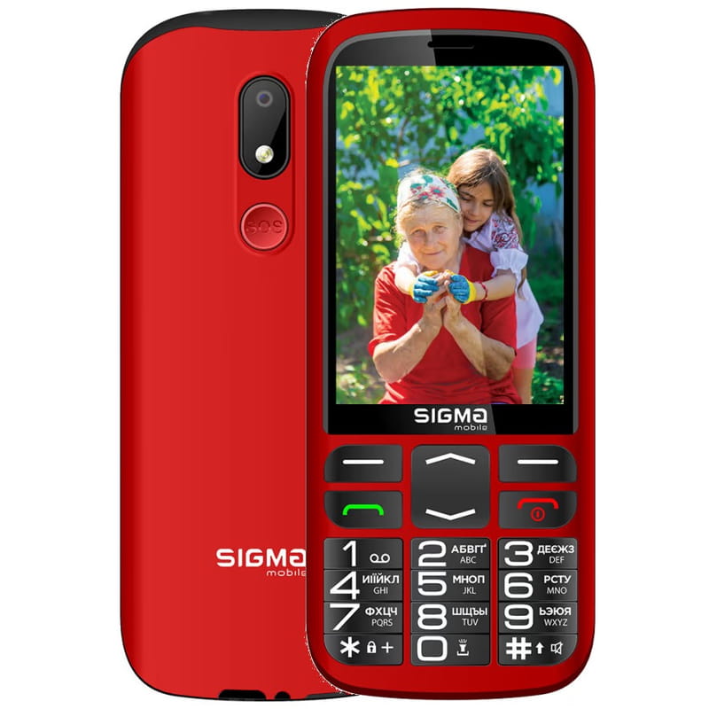 Мобильный телефон Sigma mobile Comfort 50 Optima Type-C Dual Sim Red (4827798122327)
