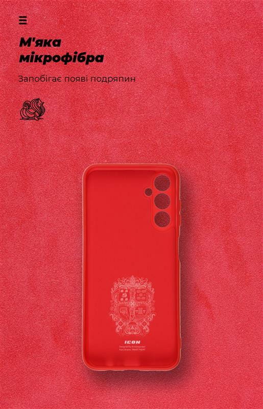 Чехол-накладка Armorstandart Icon для Samsung Galaxy M14 5G SM-M146 Camera cover Red (ARM66674)