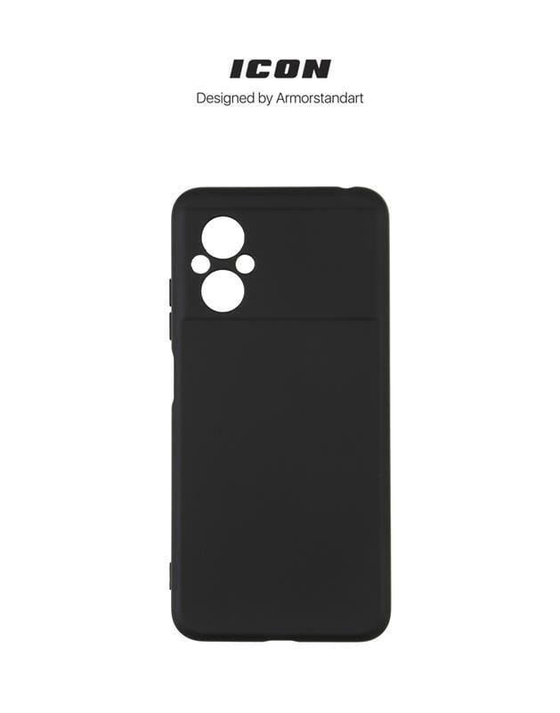 Чехол-накладка Armorstandart Icon для Xiaomi Poco M5 Camera cover Black (ARM68123)