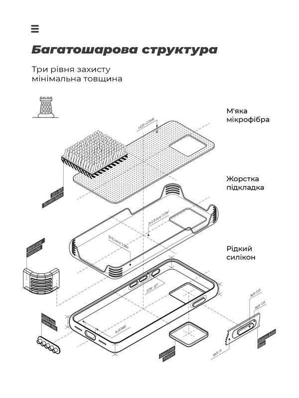 Чехол-накладка Armorstandart Icon для Xiaomi Redmi A2 Camera cover Red (ARM66539)
