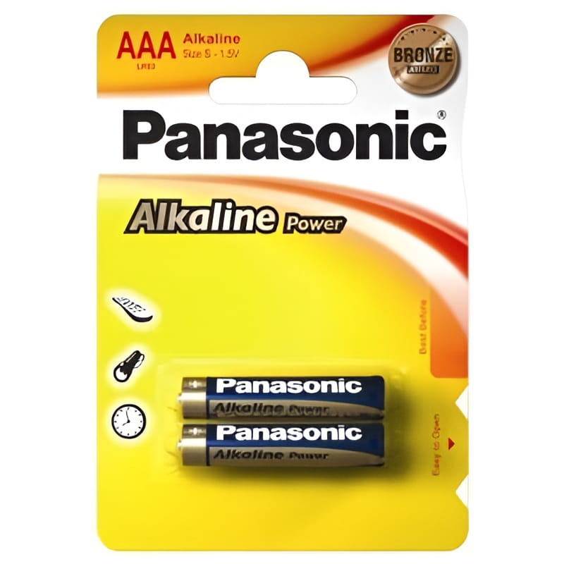 Батарейка Panasonic Alkaline Power AAA/LR03 BL 2 шт
