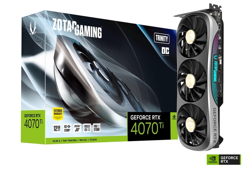 Видеокарта GF RTX 4070 Ti 12GB GDDR6X Trinity OC Gaming Zotac (ZT-D40710J-10P)