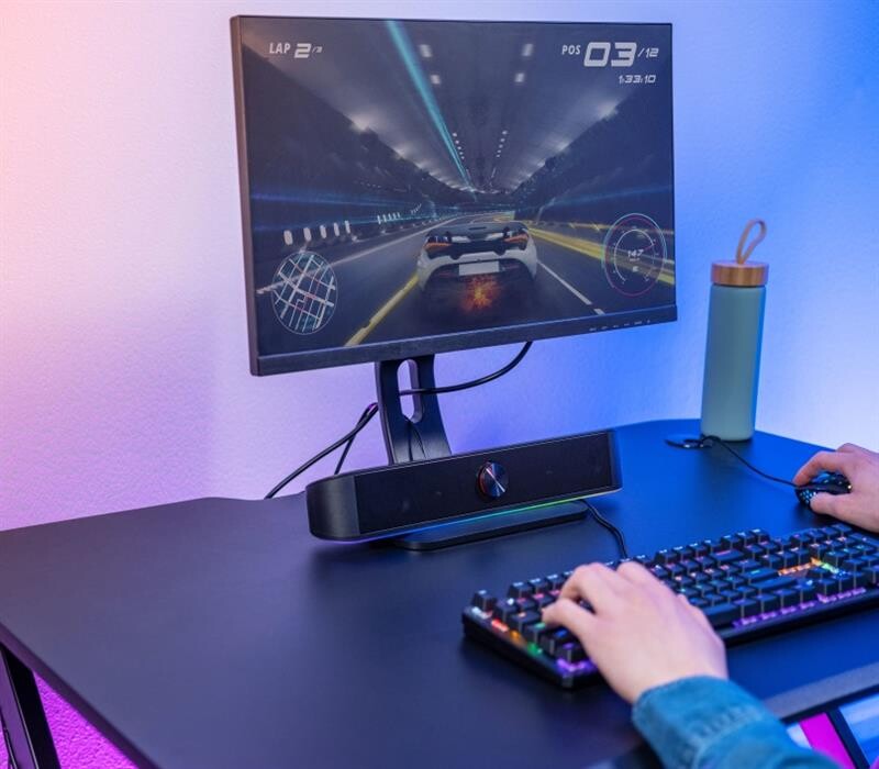 Акустична система (саундбар) Trust GXT 619 Thorne RGB Illuminated Black (24007)