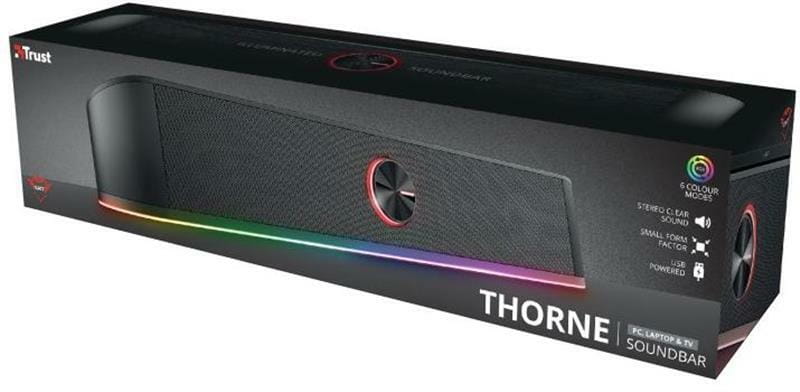 Акустична система Trust GXT 619 Thorne RGB Illuminated Soundbar Black (24007)