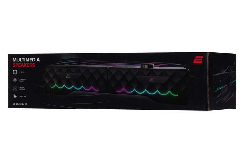 Акустическая система 2E PCS232 RGB Soundbar Black (2E-PCS232BK)