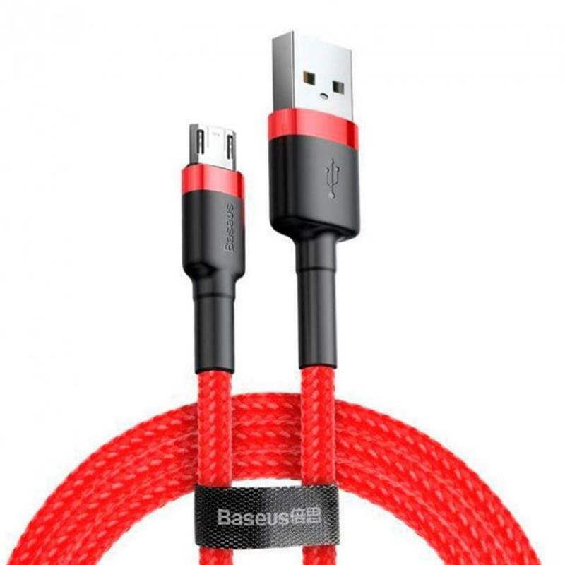 Кабель Baseus Cafule USB-microUSB, 2м Red (CAMKLF-C09)