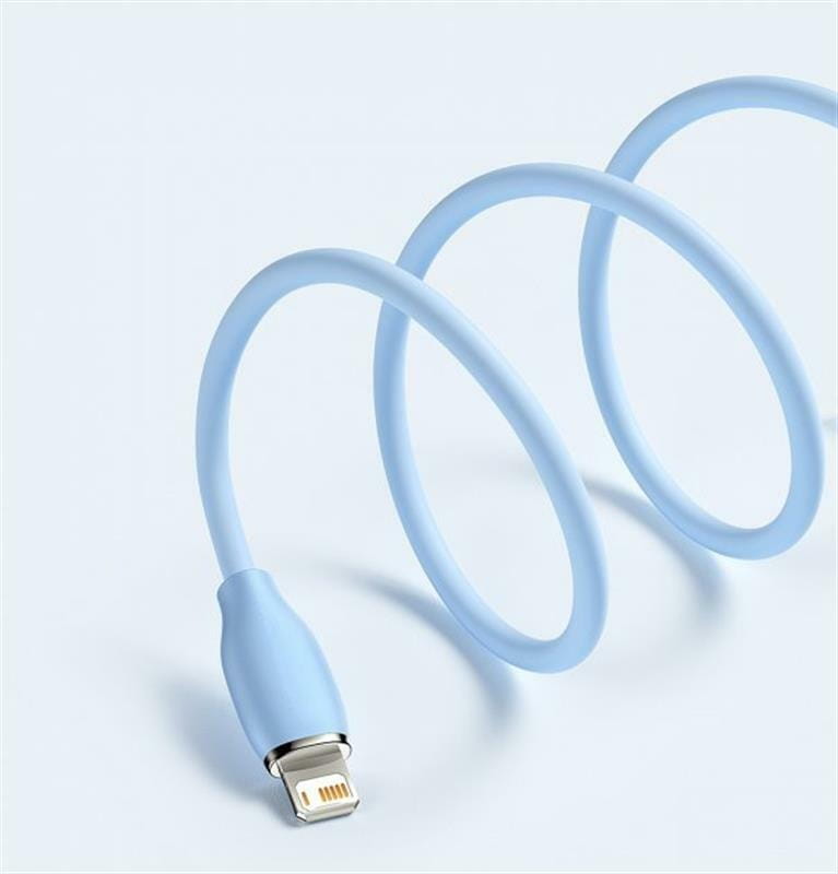 Кабель Baseus Jelly Liquid Silica Gel USB - Lightning (M/M), 2.4 A, 2 м, Blue (CAGD000103)