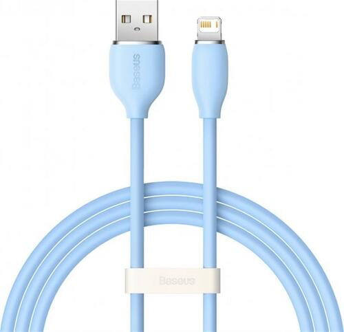 Photos - Cable (video, audio, USB) BASEUS Кабель  Jelly Liquid Silica Gel USB - Lightning , 2.4 A, 2 м, B (M/M)