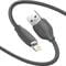 Фото - Кабель Baseus Jelly Liquid Silica Gel USB - Lightning (M/M), 2.4 A, 2 м, Black (CAGD000101) | click.ua