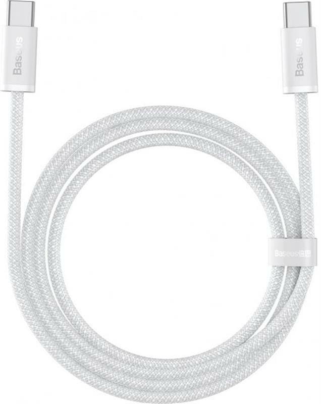 Кабель Baseus Dynamic USB Type-C - USB Type-C (M/M), 20 V/5 A, 100 W, 2 м, White (CALD000302)