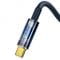 Фото - Кабель Baseus Explorer USB-USB Type-C, 5A, 100W, 1м Blue (CATS000203) | click.ua
