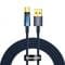 Фото - Кабель Baseus Explorer USB - USB Type-C (M/M), 5 A, 100 W, 2 м Blue (CATS000303) | click.ua