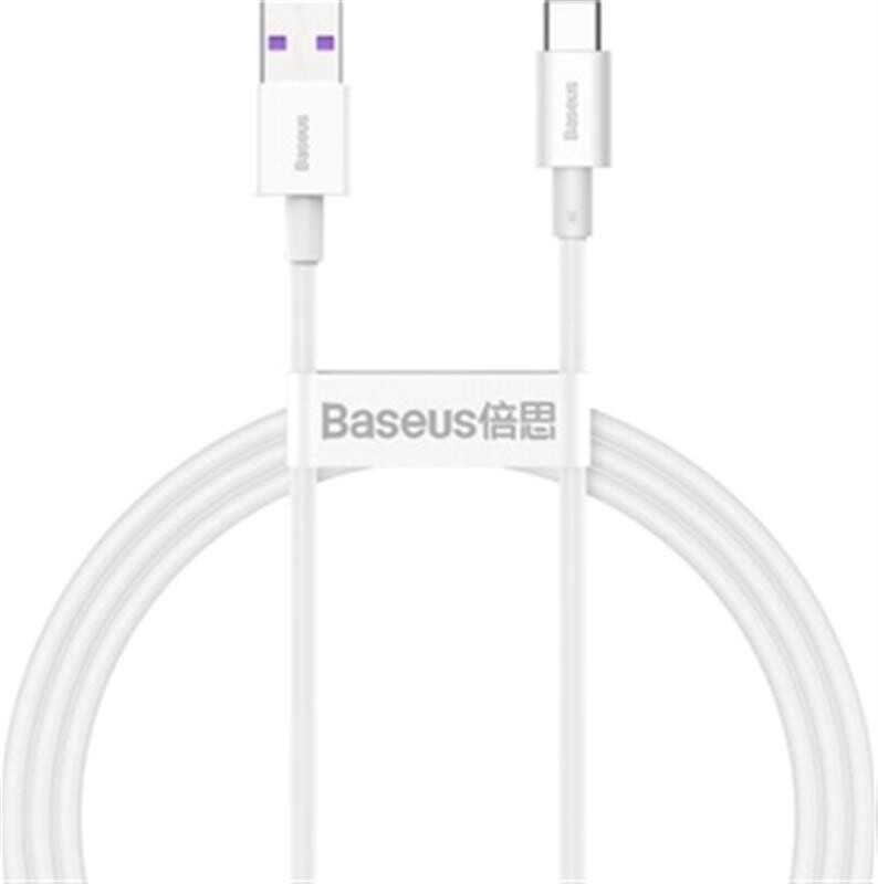 Кабель Baseus Superior USB - USB Type-C (M/M), 3 A, 66 W, 1 м, White (CATYS-02)