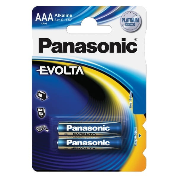 Батарейка Panasonic Evolta AAA/LR03 BL 2 шт