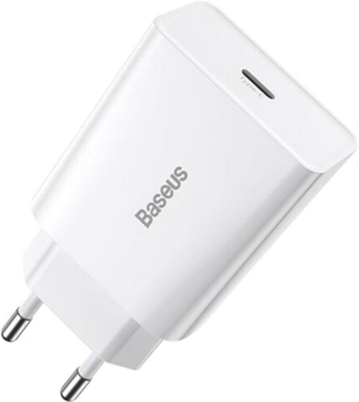 Сетевое зарядное устройство Baseus (1USB-C 3A) 20W White (CCFS-SN02)