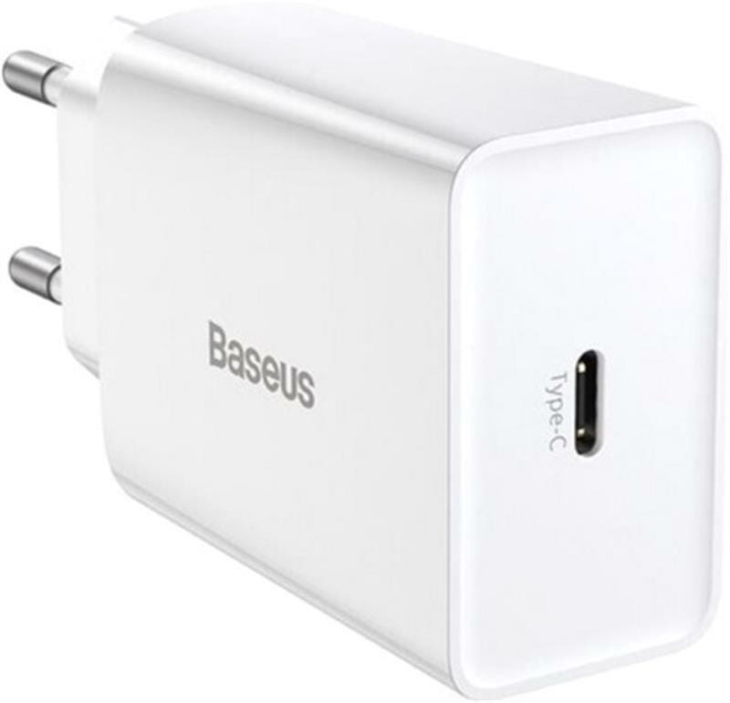 Сетевое зарядное устройство Baseus (1USB-C 3A) 20W White (CCFS-SN02)