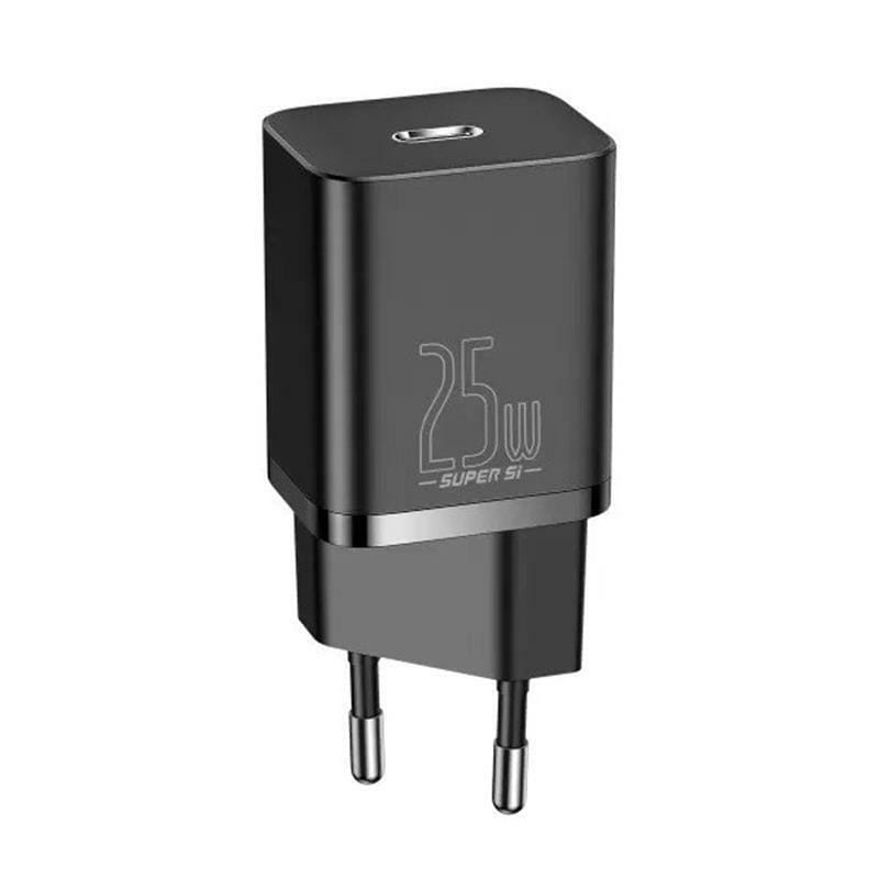 Сетевое зарядное устройство Baseus Super Si Quick Charger 1C (1USB-C) 25W Black (CCSP020101)