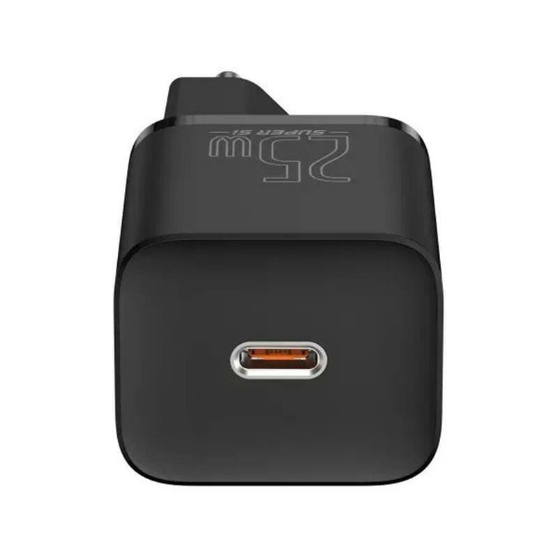 Мережевий зарядний пристрій Baseus Super Si Quick Charger 1C (1USB-C) 25W Black (CCSP020101)