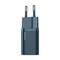 Фото - Мережевий зарядний пристрій Baseus Super Si Quick Charger 1C (1USB-C) 20W Blue (TZCCSUP-B03) + кабель Lightning | click.ua