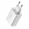 Фото - Сетевое зарядное устройство Baseus Compact (3USB, 3.4A) 17W White (CCXJ020102) | click.ua