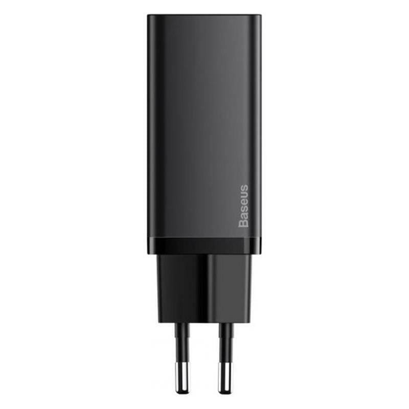 Сетевое зарядное устройство Baseus GaN2 Lite Quick Charger (1USB, 1Type-C) QC/PD, 5A, 65W Black (CCGAN2L-B01)