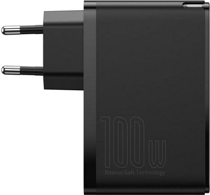 Сетевое зарядное устройство Baseus GaN2 Pro Quick Charger 2C+2U (2xUSB-C+2xUSB-A) 100W Black (CCGAN2P-L01)