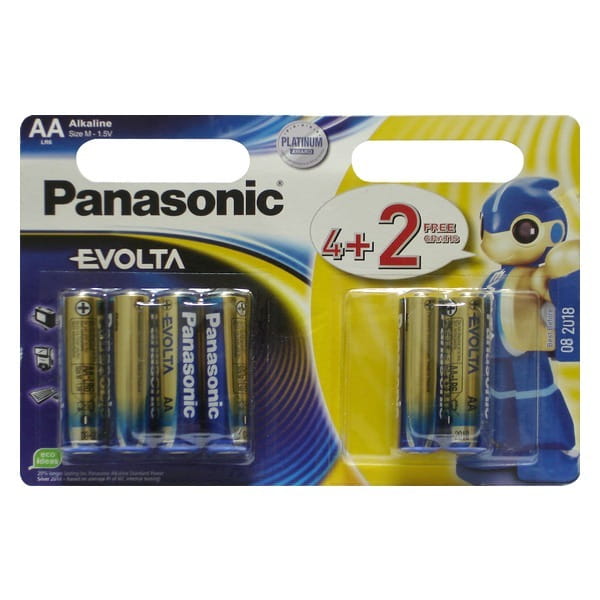 Батарейка Panasonic Evolta AA/LR06 BL 4+2 шт