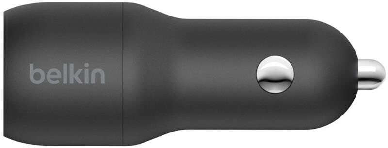 Автомобильное зарядное устройство Belkin Car Charger Dual USB 24W + Lightning 1 м Black (CCD001BT1MBK)