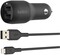 Фото - Автомобильное зарядное устройство Belkin Car Charger Dual USB 24W + Lightning 1 м Black (CCD001BT1MBK) | click.ua