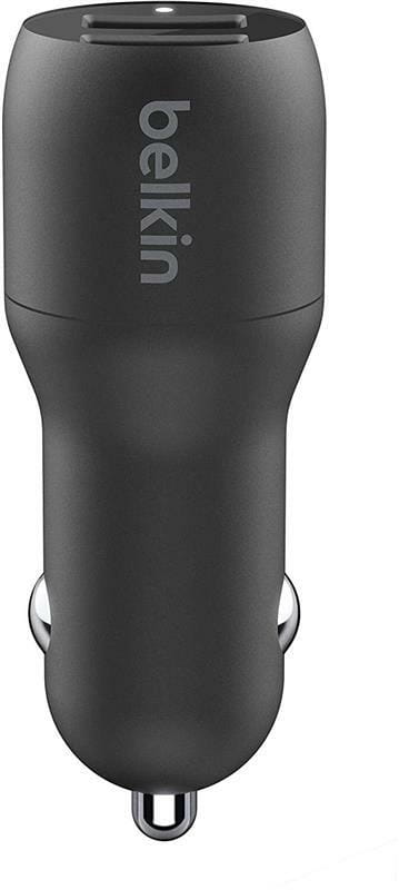 Автомобильное зарядное устройство Belkin Car Charger Dual USB 24W + Type-C 1 м Black (CCE001BT1MBK)