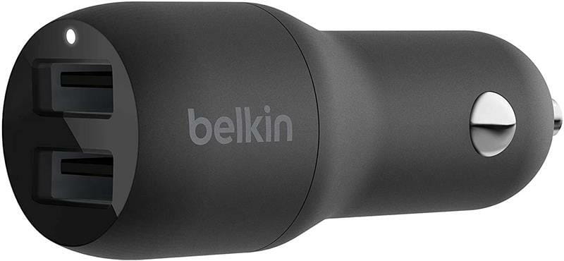 Автомобильное зарядное устройство Belkin Car Charger Dual USB 24W + Type-C 1 м Black (CCE001BT1MBK)
