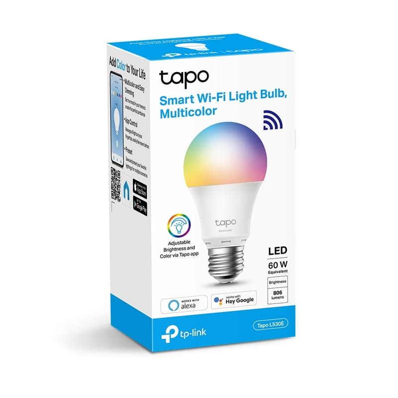 Лампа умная TP-Link Tapo L530E 8.7W 2500К-6500К E27
