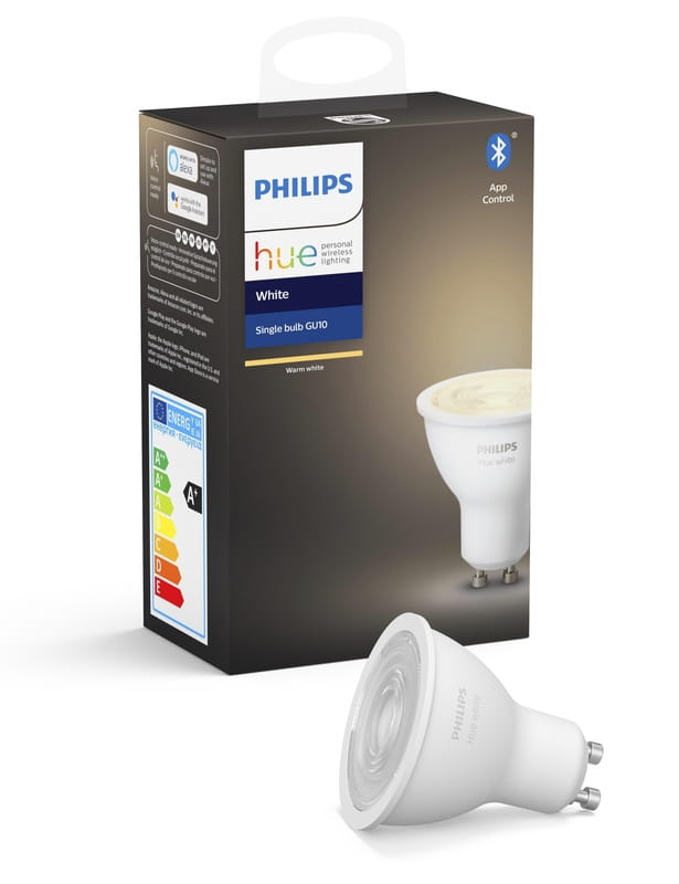 Лампа розумна Philips Hue 5.2W 2700K GU10 (929001953505)