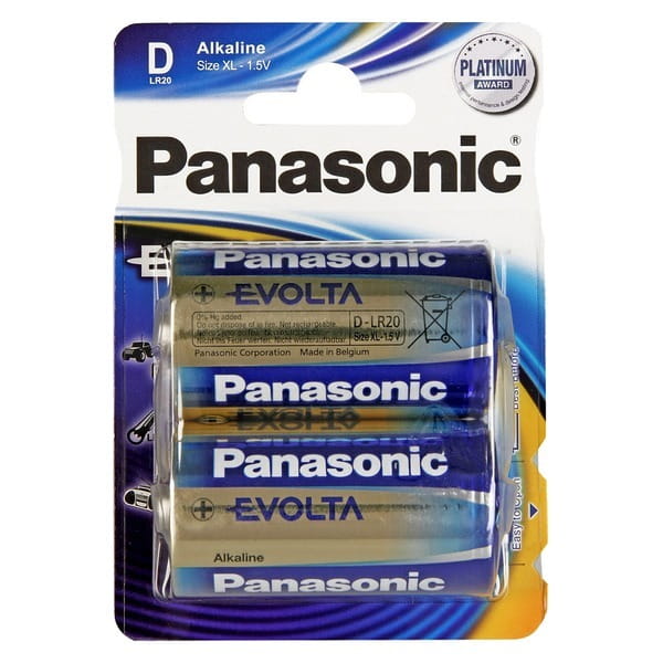 Батарейка Panasonic Evolta D/LR20 BL 2 шт