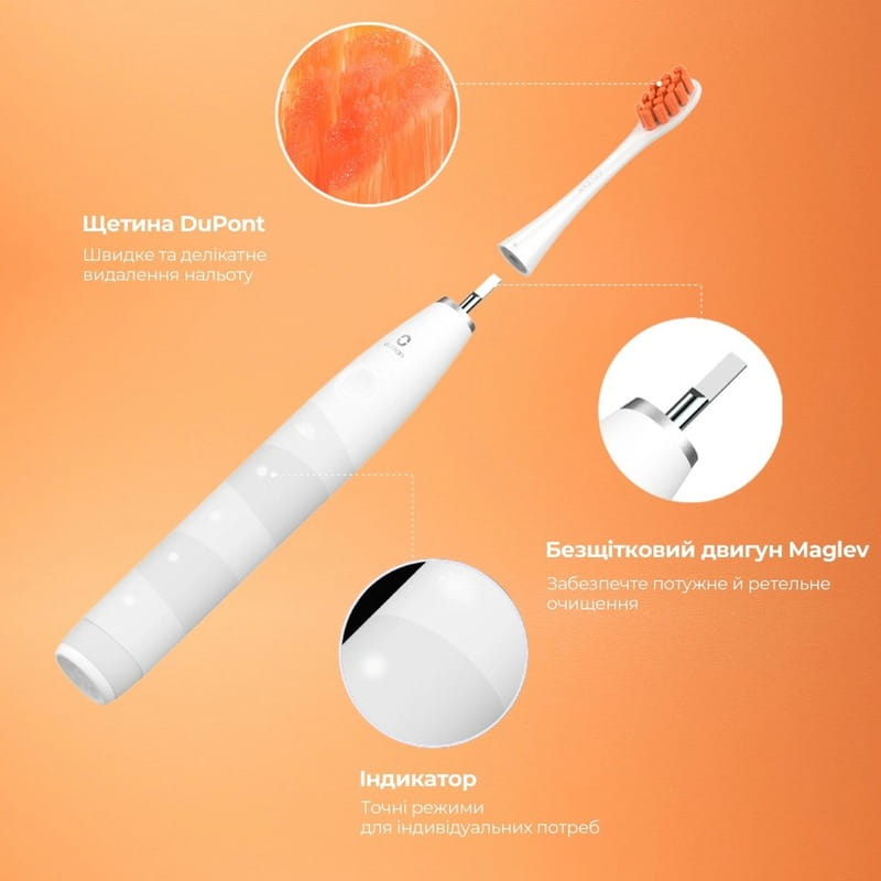 Умная зубная электрощетка Oclean Flow S Sonic Electric Toothbrush White (6970810552959)