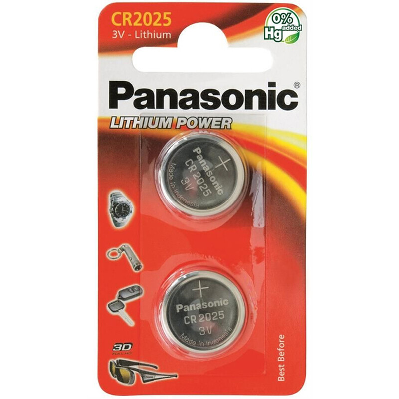 Батарейка Panasonic CR 2025 BL 2шт