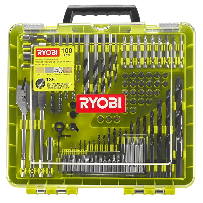 Набор сверл и бит Ryobi RAKDD100 100шт (5132004666)