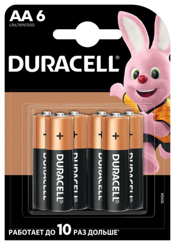 Батарейка Duracell Basic AA/LR06 MN1500 BL 6шт