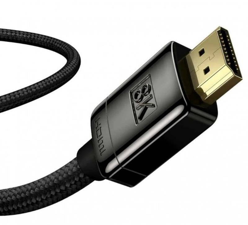 Кабель Baseus High Definition (Zinc alloy) HDMI - HDMI V 2.1 (M/M), 2 м, Black (WKGQ000101)