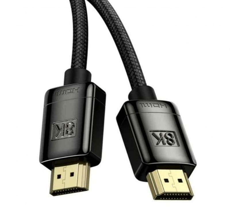 Кабель Baseus High Definition (Zinc alloy) HDMI - HDMI V 2.1 (M/M), 2 м, Black (WKGQ000101)