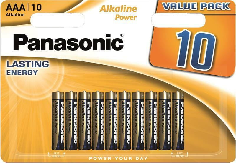 Батарейка Panasonic Alkaline Power AAA/LR03 BL 10 шт