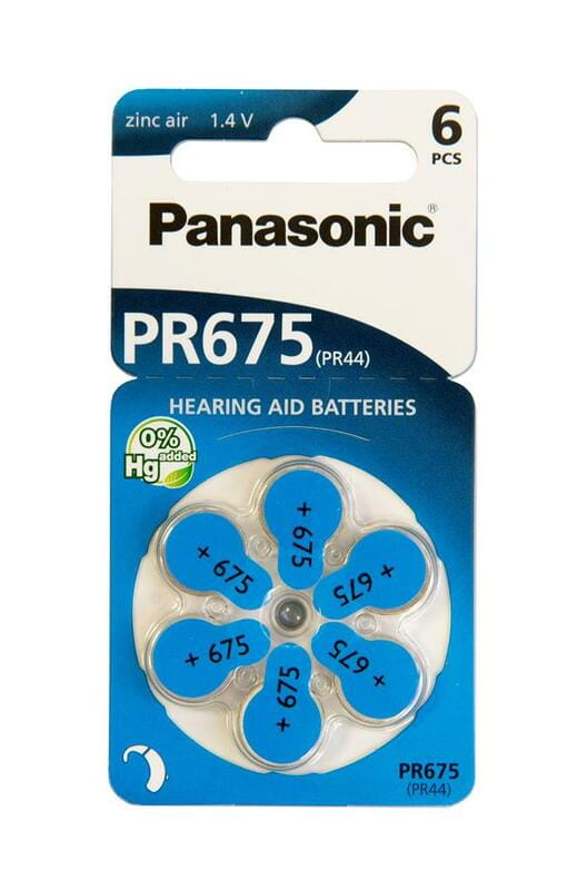 Батарейка Panasonic PR-675H BL 6 шт