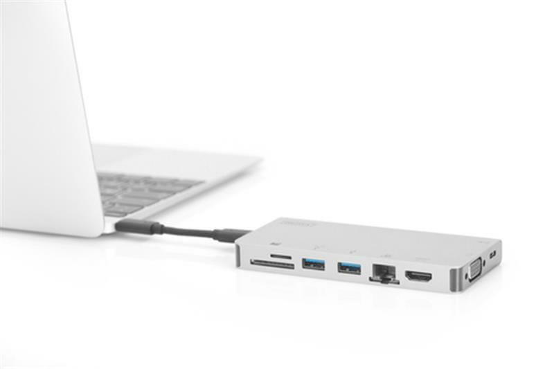 Док-станція Digitus USB-C Travel 8 Port (DA-70866)