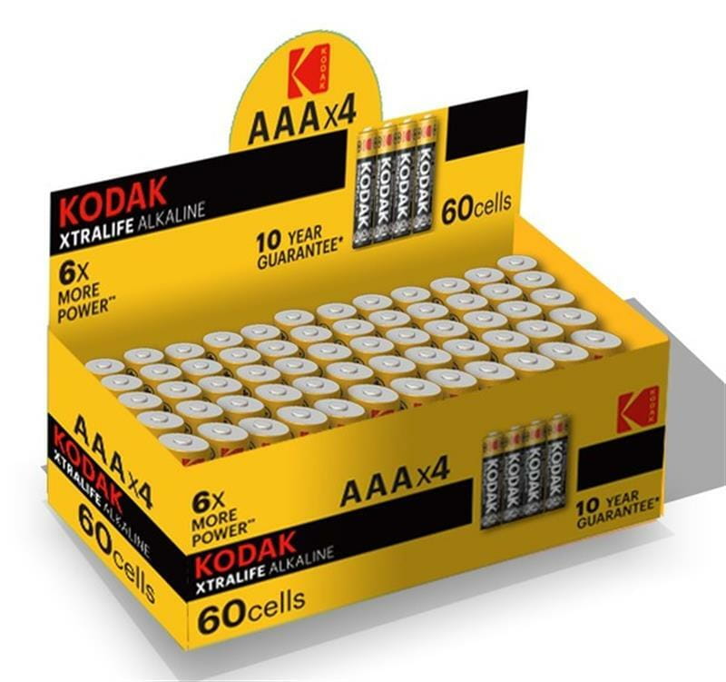 Батарейка Kodak XtraLife AAA/LR03 уп. 4шт, коробка